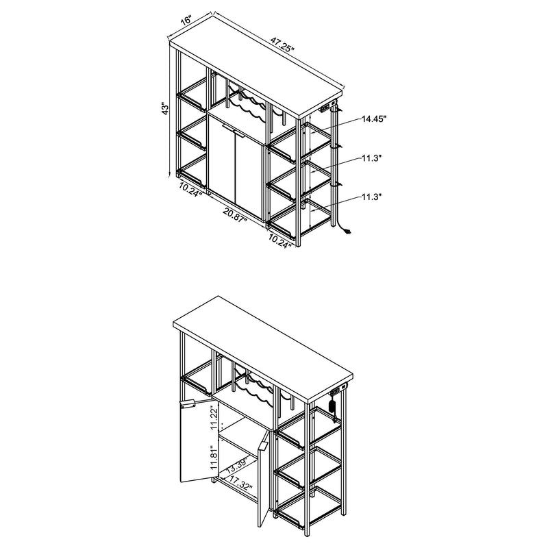 Gallimore Bar Cabinet - Furniture City (CA)l
