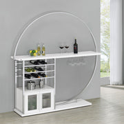 Risley Wine Cabinet with LED Lighting - Furniture City (CA)l