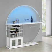 Risley Wine Cabinet with LED Lighting - Furniture City (CA)l