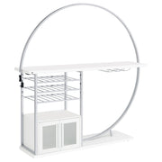 Risley Wine Cabinet with LED Lighting - Furniture City (CA)l
