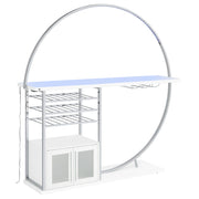 Risley Wine Cabinet with LED Lighting - Furniture City (CA)l