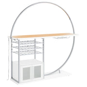Risley Wine Cabinet with LED Lighting - Furniture City (CA)l