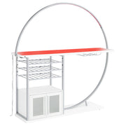 Risley Wine Cabinet with LED Lighting - Furniture City (CA)l