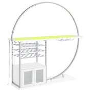 Risley Wine Cabinet with LED Lighting - Furniture City (CA)l