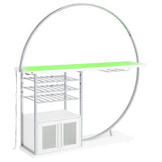 Risley Wine Cabinet with LED Lighting - Furniture City (CA)l