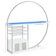 Risley Wine Cabinet with LED Lighting - Furniture City (CA)l