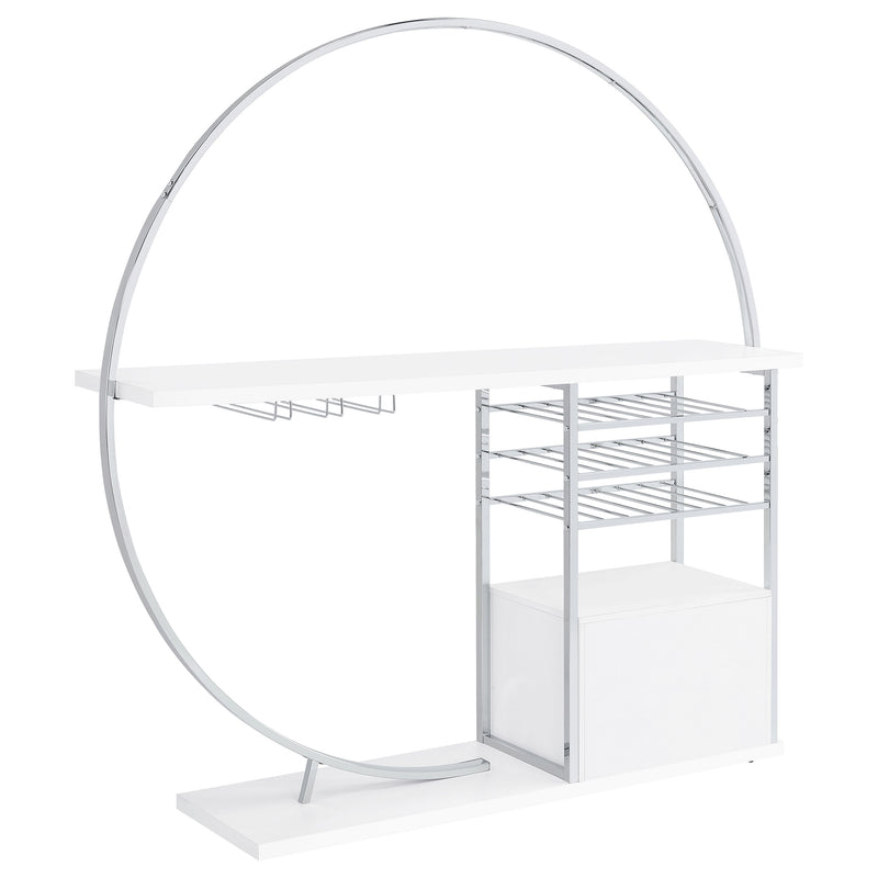 Risley Wine Cabinet with LED Lighting - Furniture City (CA)l