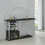 Risley Wine Cabinet with LED Lighting - Furniture City (CA)l