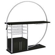 Risley Wine Cabinet with LED Lighting - Furniture City (CA)l
