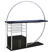 Risley Wine Cabinet with LED Lighting - Furniture City (CA)l