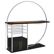 Risley Wine Cabinet with LED Lighting - Furniture City (CA)l