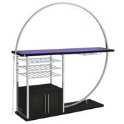 Risley Wine Cabinet with LED Lighting - Furniture City (CA)l