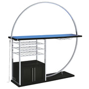 Risley Wine Cabinet with LED Lighting - Furniture City (CA)l