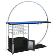 Risley Wine Cabinet with LED Lighting - Furniture City (CA)l