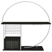 Risley Wine Cabinet with LED Lighting - Furniture City (CA)l