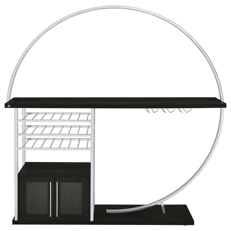 Risley Wine Cabinet with LED Lighting - Furniture City (CA)l
