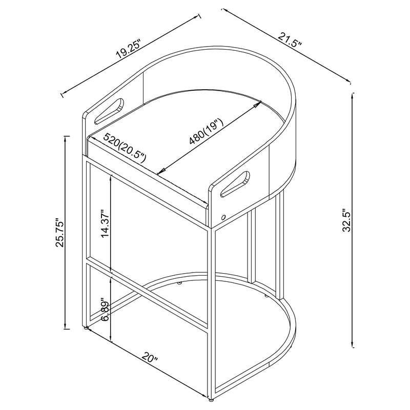 Thermosolis Counter Chair - Furniture City (CA)l