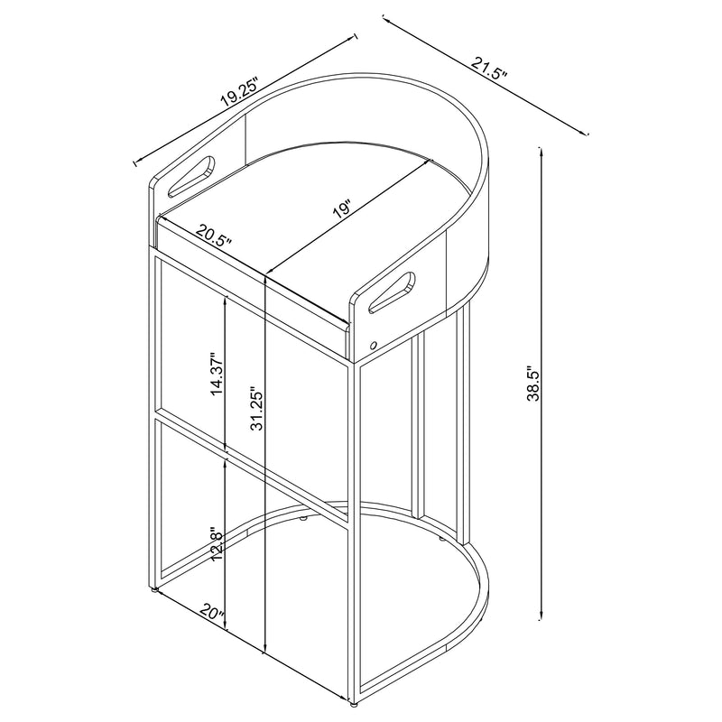Thermosolis Bar Chair - Furniture City (CA)l