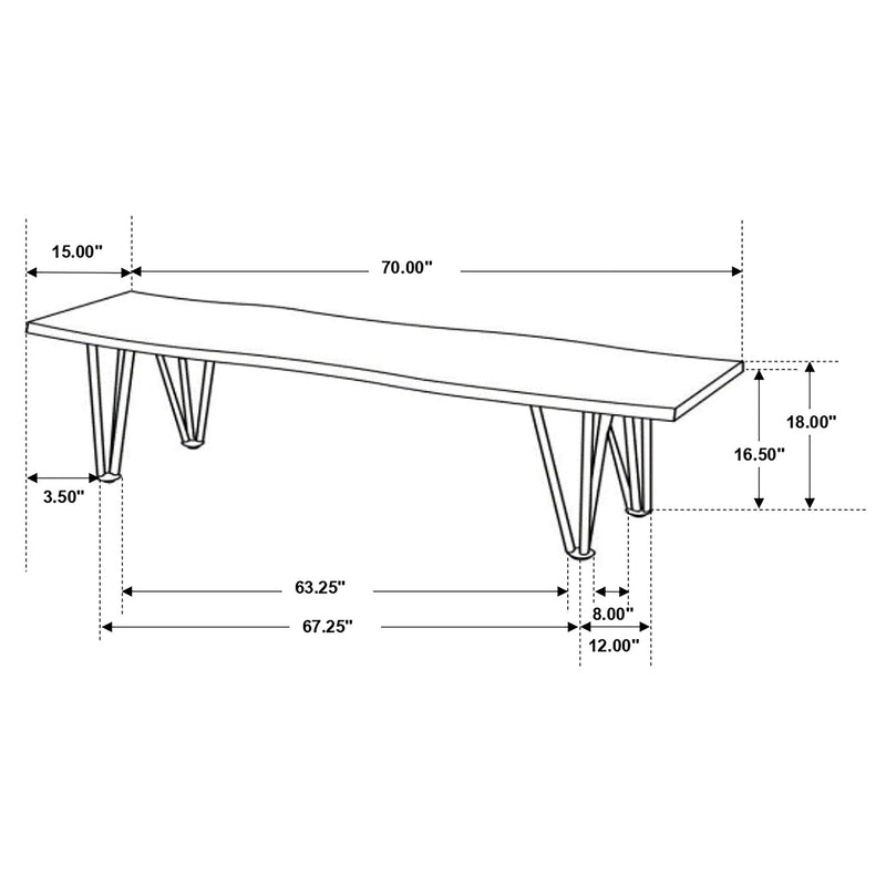 Neve Dining Bench - Furniture City (CA)l