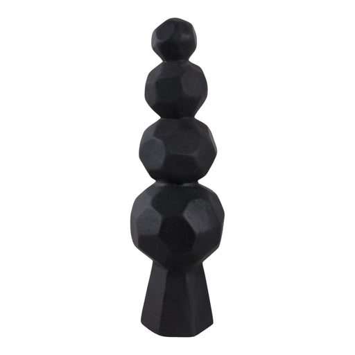 19x6-faceted-rocks-paper-mache-sculpture-black-1