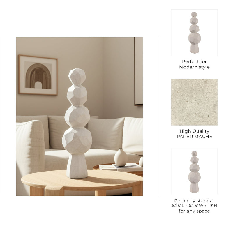 19x6-faceted-rocks-paper-mache-sculpture-white-9