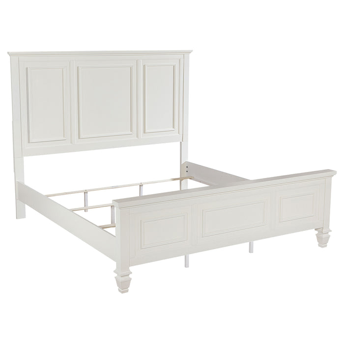 Sandy Beach Bedroom Set with High Headboard