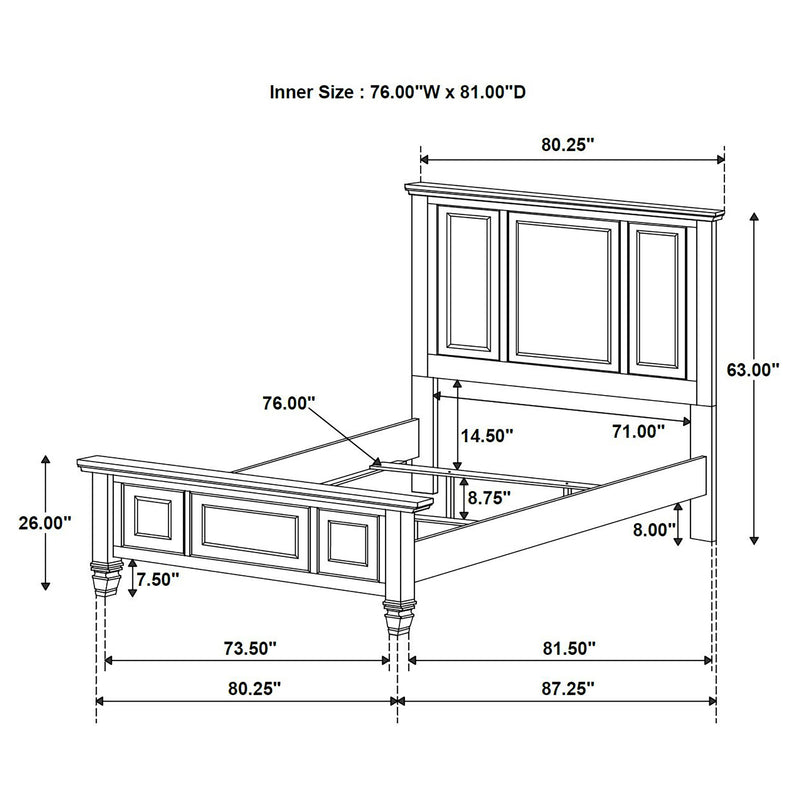 Sandy Beach Panel Bed - Furniture City (CA)l