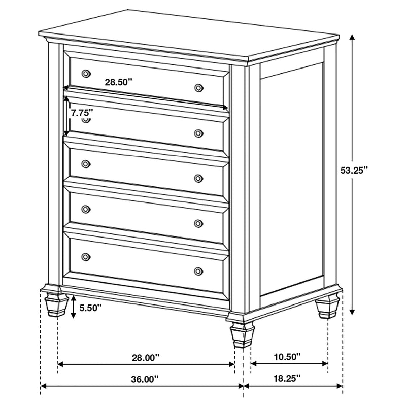 Sandy Beach Bedroom Set - Furniture City (CA)l