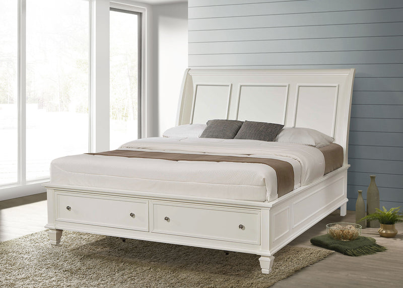 Sandy Beach Panel Platform Storage Bed - Furniture City (CA)l