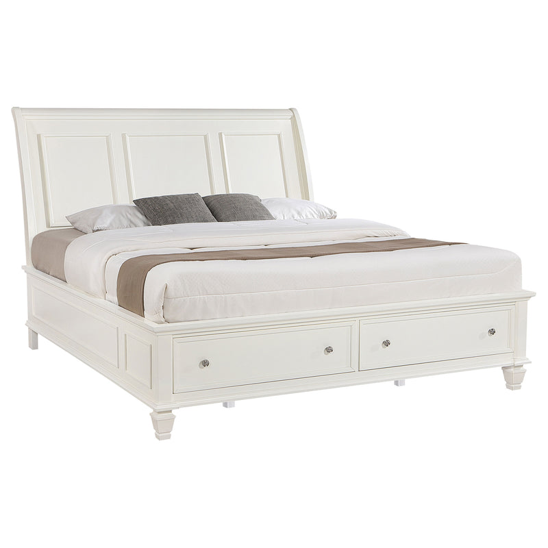 Sandy Beach Panel Platform Storage Bed - Furniture City (CA)l