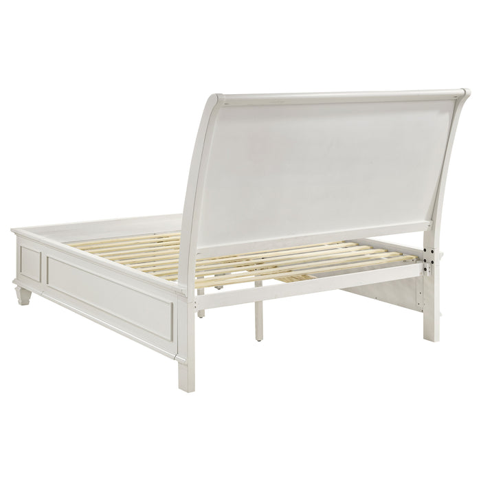 Sandy Beach Bedroom Set with High Headboard