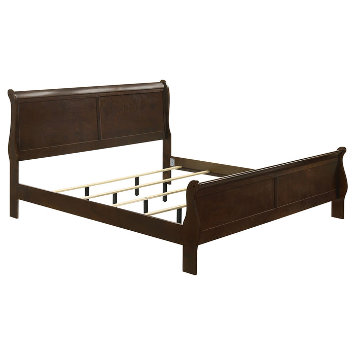 Louis Philippe Panel Bedroom Set with High Headboard