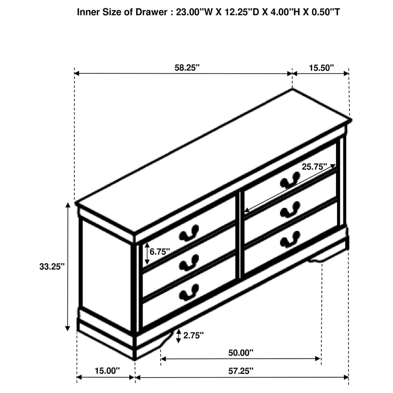 Louis Philippe Bedroom Set - Furniture City (CA)l