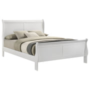 Louis Philippe Sleigh Panel Bed - Furniture City (CA)l