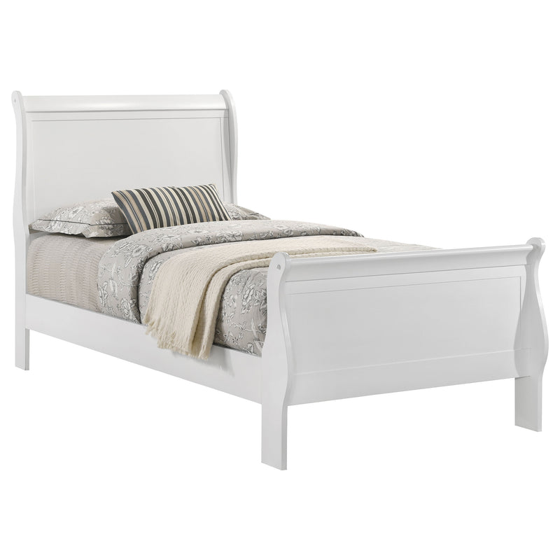 Louis Philippe Sleigh Panel Bed - Furniture City (CA)l