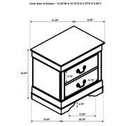 Louis Philippe Nightstand - Furniture City (CA)l