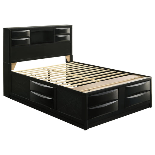 Briana Bookcase Platform Storage Bed - Furniture City (CA)l