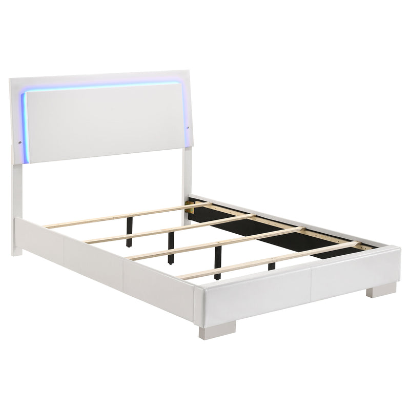 Felicity Panel Bed with LED Lighting - Furniture City (CA)l