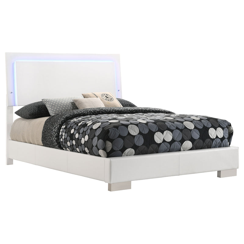 Felicity Panel Bed with LED Lighting - Furniture City (CA)l