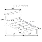 Felicity Panel Bed with LED Lighting - Furniture City (CA)l