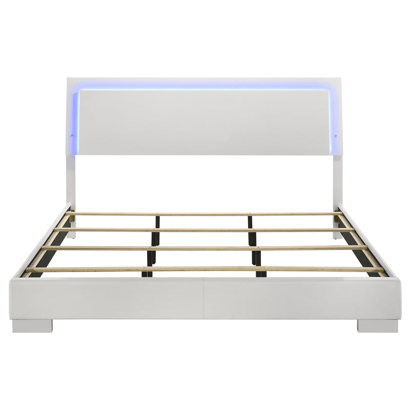 Felicity Panel Bed with LED Lighting - Furniture City (CA)l