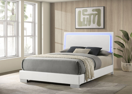Felicity Panel Bed with LED Lighting - Furniture City (CA)l