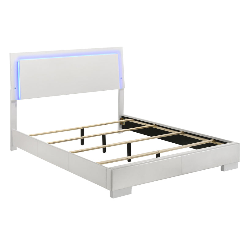 Felicity Panel Bed with LED Lighting - Furniture City (CA)l