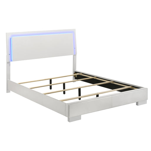 Felicity Panel Bed with LED Lighting - Furniture City (CA)l