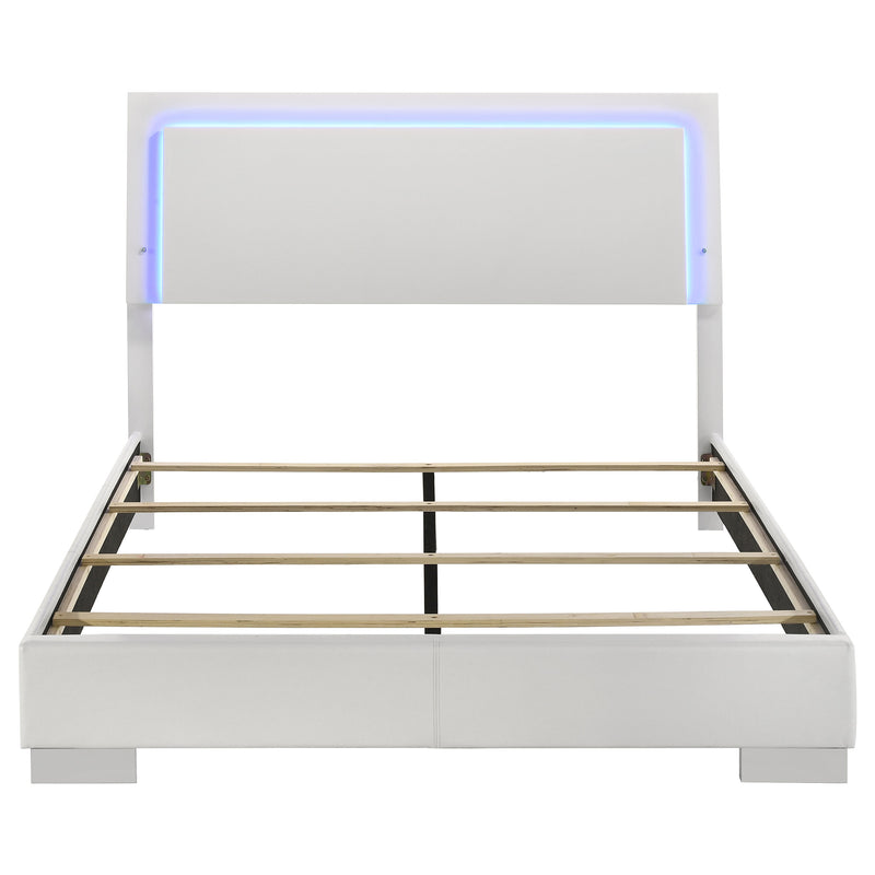 Felicity Panel Bed with LED Lighting - Furniture City (CA)l