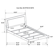 Felicity Panel Bed with LED Lighting - Furniture City (CA)l