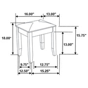 Felicity Makeup Vanity Stool - Furniture City (CA)l