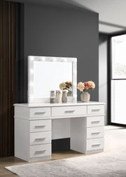 Felicity Makeup Vanity Table with LED Mirror - Furniture City (CA)l