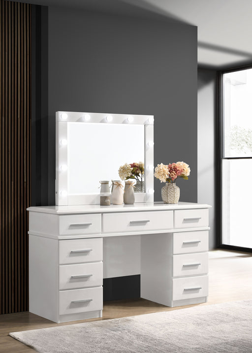 Felicity Makeup Vanity Table with LED Mirror - Furniture City (CA)l