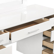 Felicity Makeup Vanity Table with LED Mirror - Furniture City (CA)l